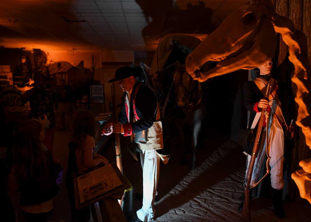 Trick-or-treaters celebrate the spooky season