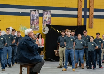 Governor and First Lady Justice present $21,000 check to jumpstart Future Leaders Program at Clay County High School