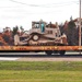 Engineer unit's equipment, vehicles on railcars at Fort McCoy return from 2019 Operation Resolute Castle deployment