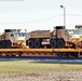 Engineer unit's equipment, vehicles on railcars at Fort McCoy return from 2019 Operation Resolute Castle deployment