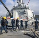 USS Gridley Departs Lisbon