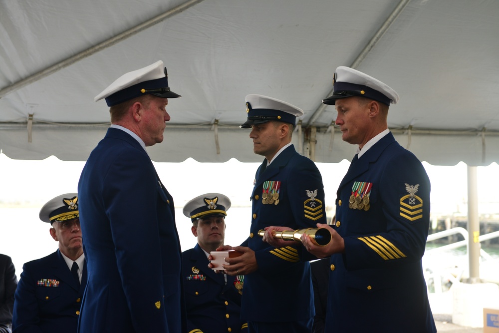 Commissioning ceremony  for the U.S. Coast Guard Cutter Angela McShan