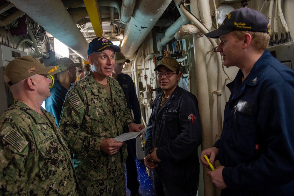 CSG 10 Visits USS Vella Gulf