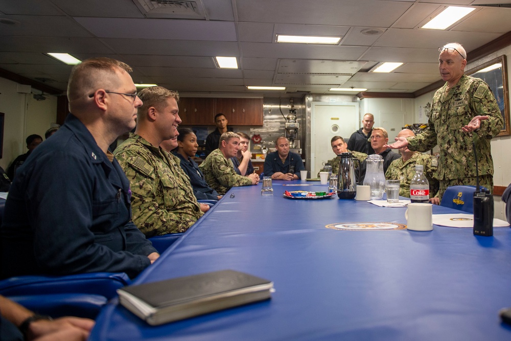 CSG 10 Visits USS Vella Gulf