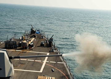 LIve-fire exercise USS Farragut