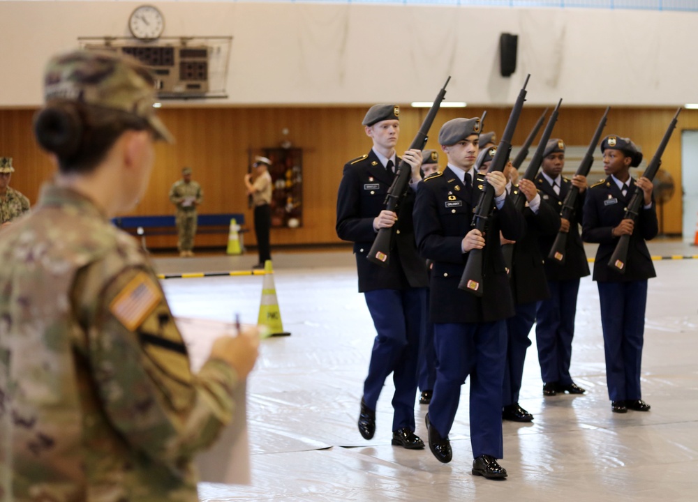 Zama Middle High School wins JROTC drill competition