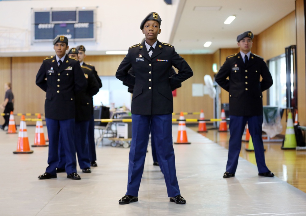 Zama Middle High School wins JROTC drill competition