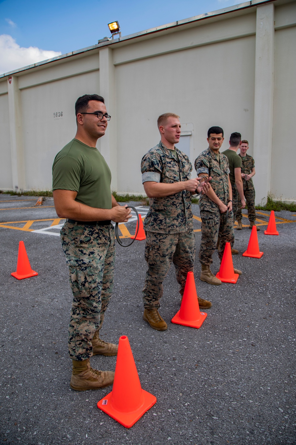 Service members gain knowledge in basic explosive ordnance disposal procedures