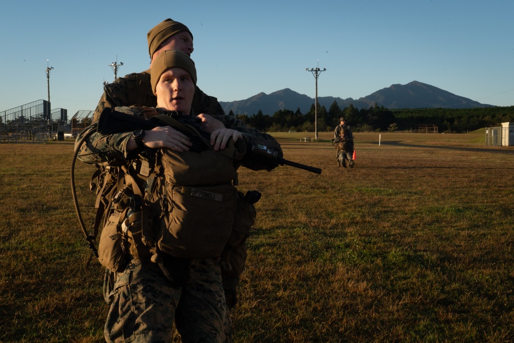 U.S. Marines conduct fire team competition during Fuji Viper 20-1