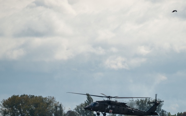 3rd CAB 3rd ID Stages Helicopters in Belgium