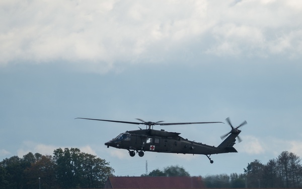 3rd CAB 3rd ID Stages Helicopters in Belgium