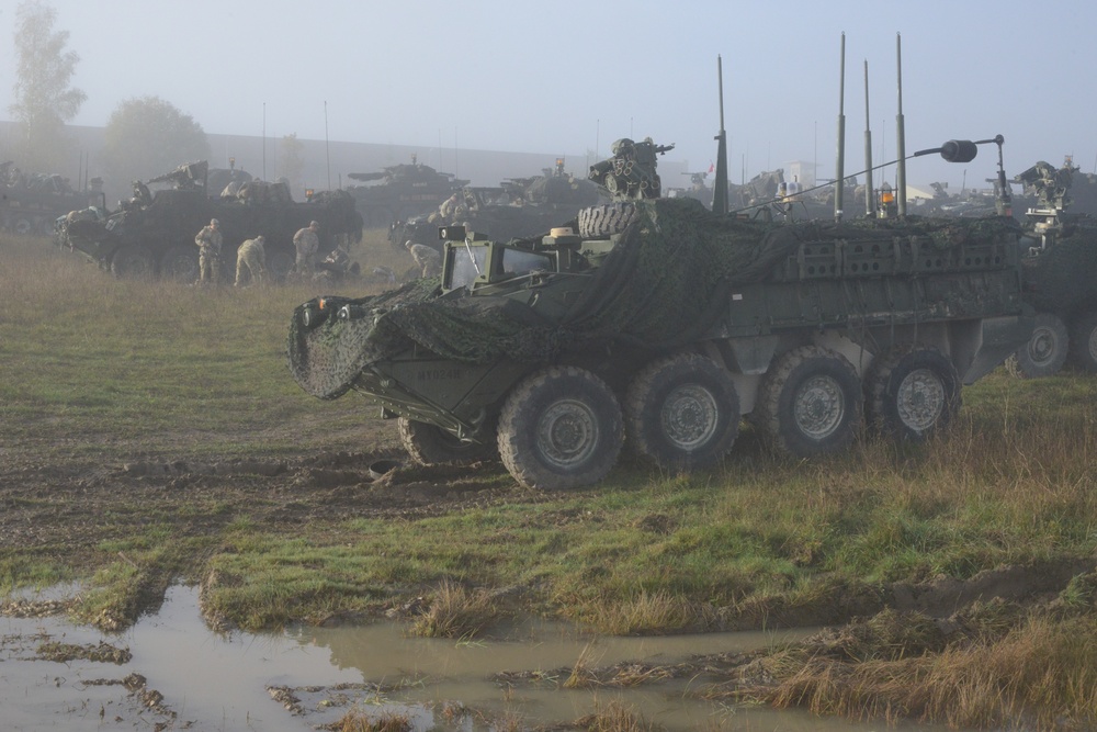 2d Cavalry Regiment Conducts Tactical Road Movement