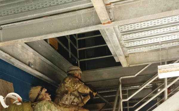 Soldiers Enter an Uncleared Building as part of Ground Ambulance Event
