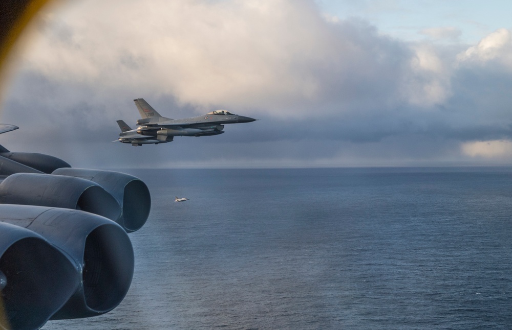 Bomber Task Force 20-1 integrates training with Royal Norwegian Air Force