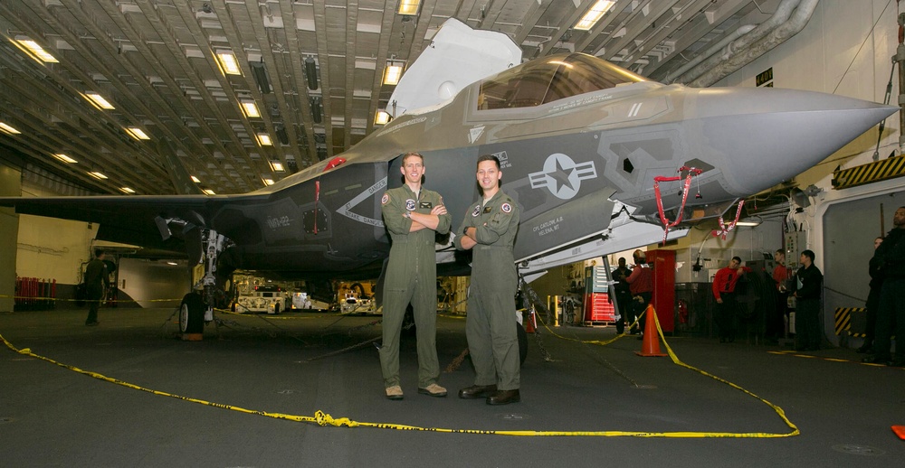 Making History: USAF Pilots Fly F-35Bs aboard LHA 6