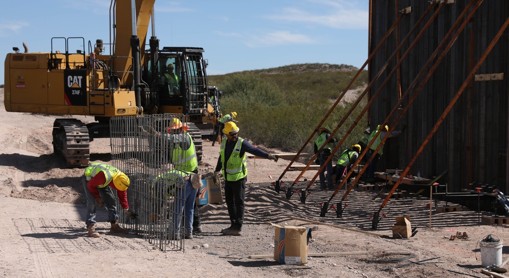 Panel Placement at Task Force Barrier project site Tucson 3