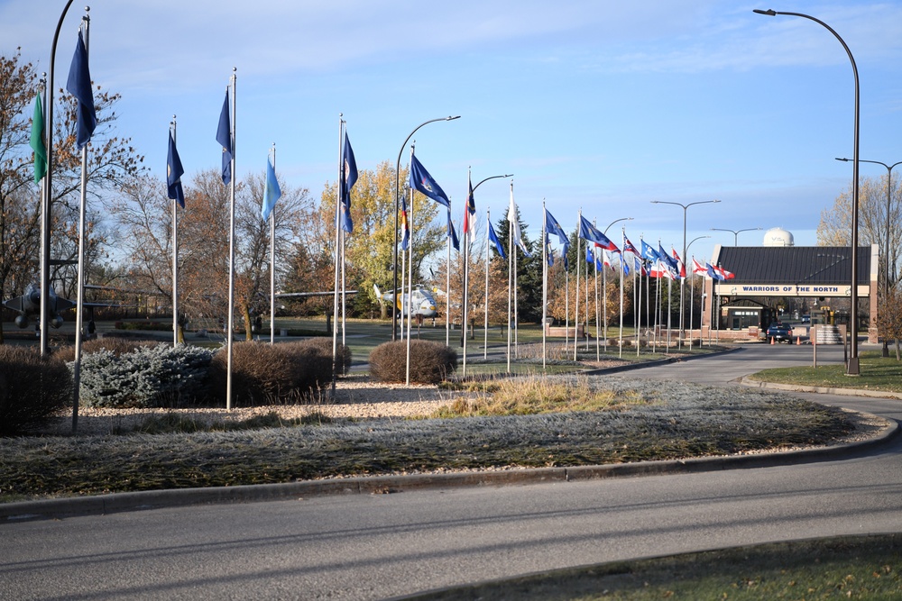 Grand Forks Air Force Base main gate