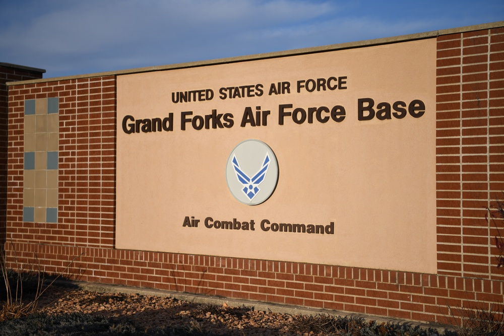 Grand Forks Air Force Base main gate