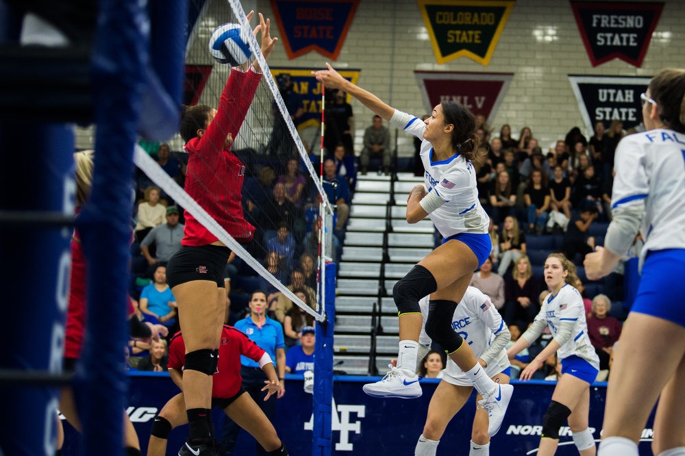 DVIDS Images U.S. Air Force Academy Volleyball vs. San Diego State