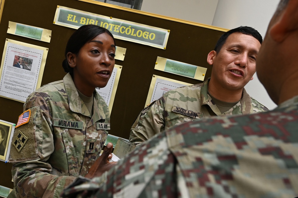 West Virginia and Peru soldiers talk logistics, natural disaster planning and response