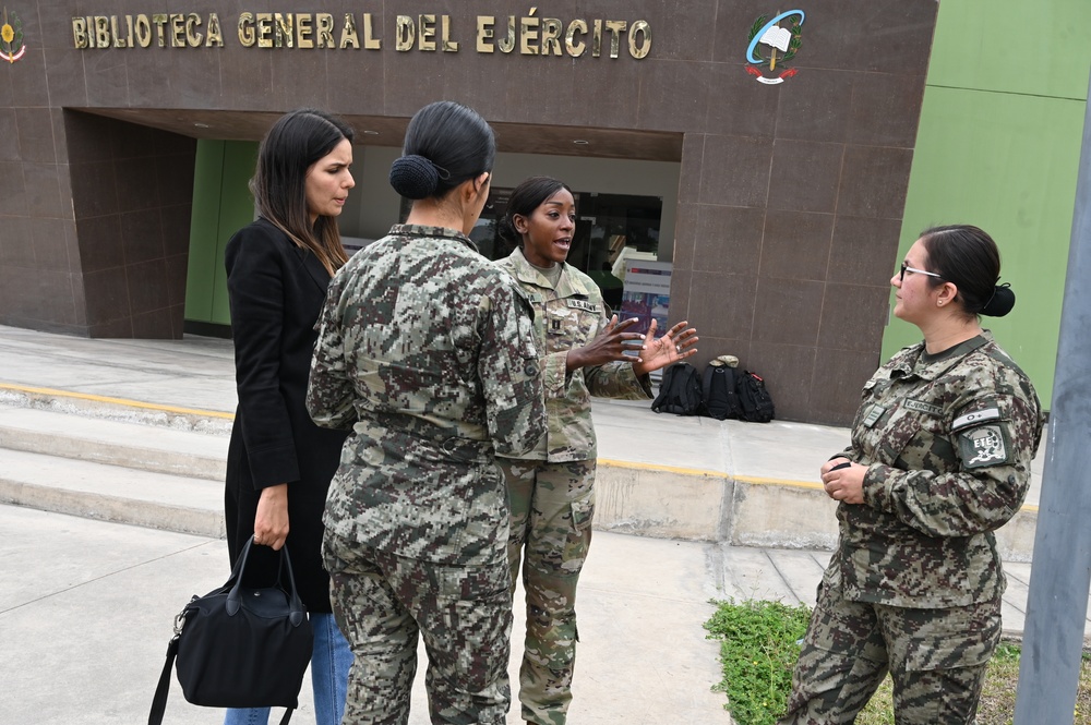 West Virginia and Peru soldiers talk logistics, natural disaster planning and response