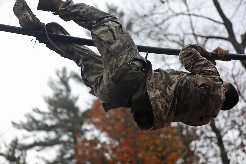 Mountain Sappers climb and weave at confidence course