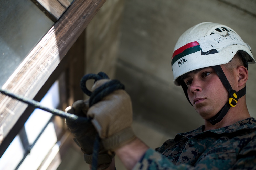 U.S. Marines with 2/4 complete Assault Climber's Course