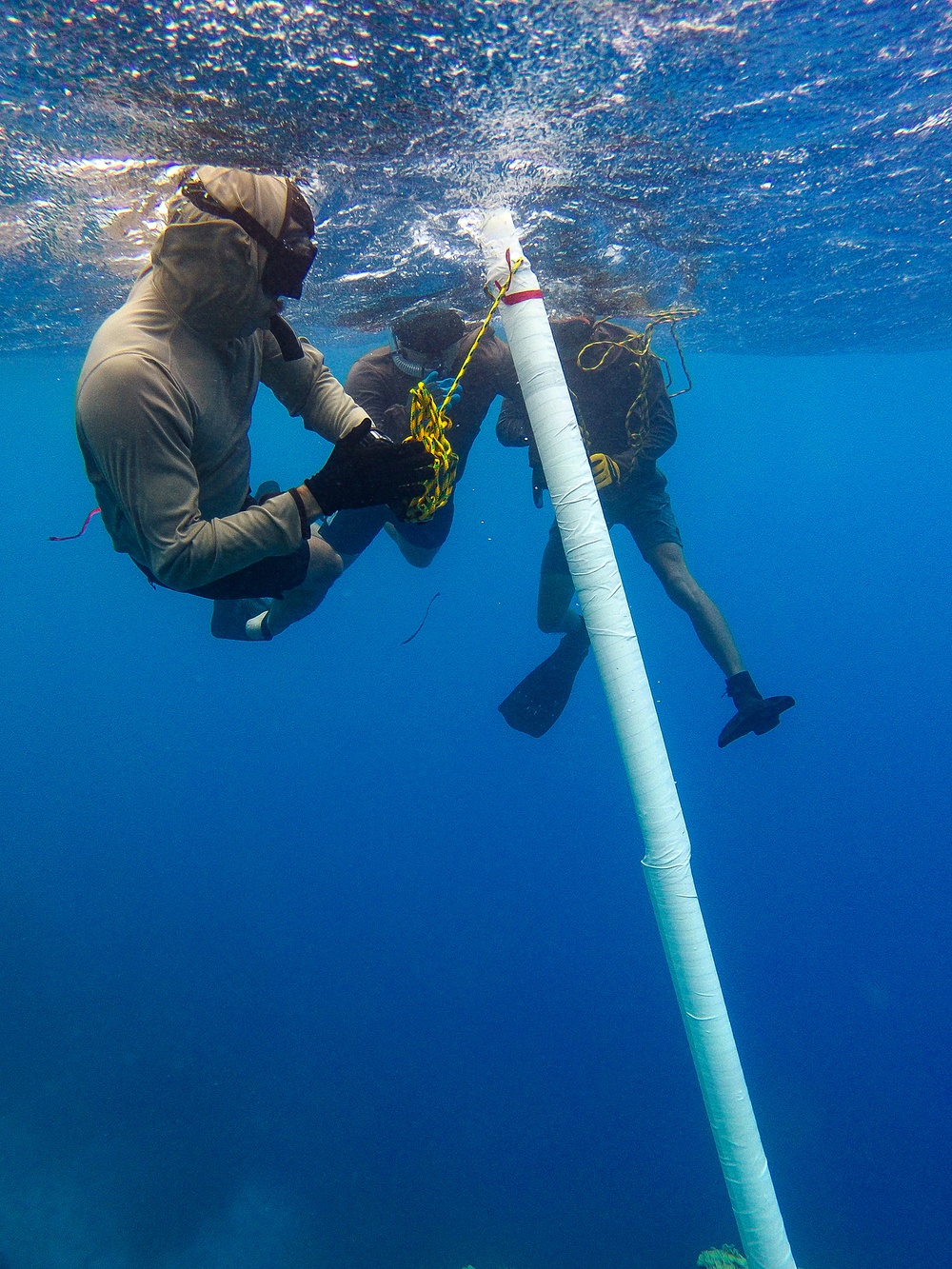 UCT 2 Sailors Remove Obstructions from Sapwauhfik Channel