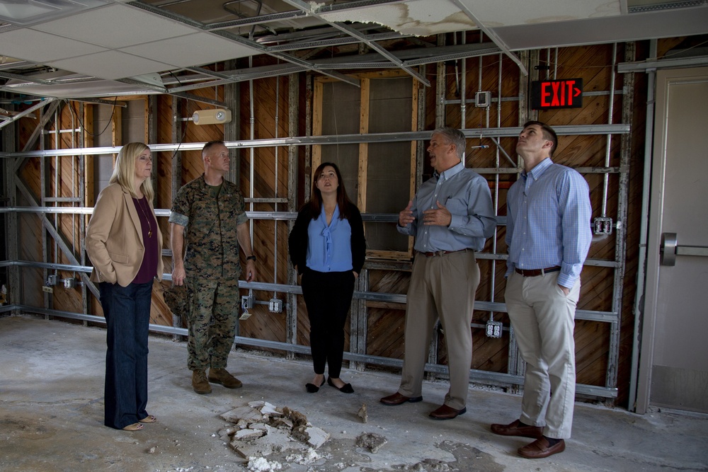 Senate Defense Appropriations Committee, Senate Appropriations Subcommittee conduct military construction tour on Camp Lejeune, New River