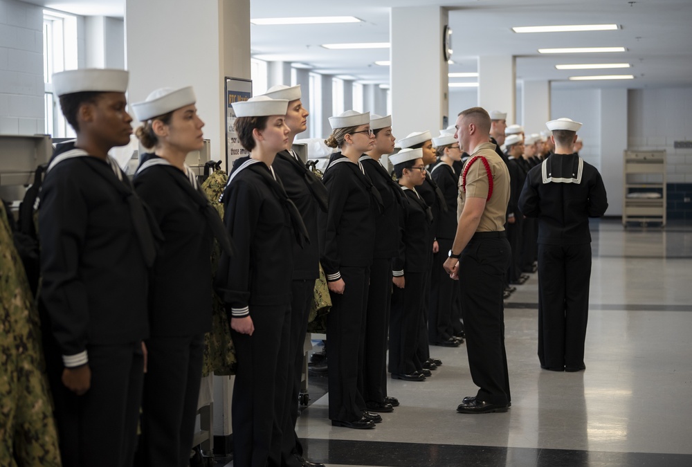 Recruit Training Command Final Evaluation Phase Personnel Inspection