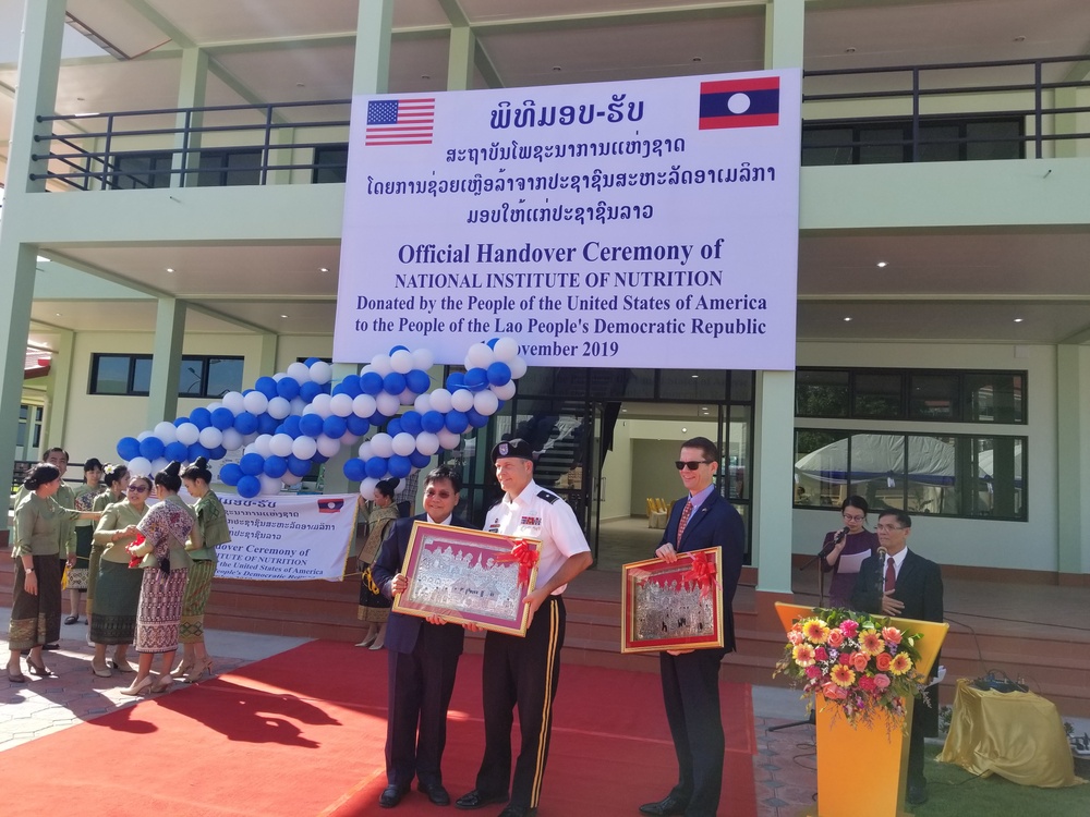 USACE participates in Laos National Institute of Nutrition campus ribbon cutting