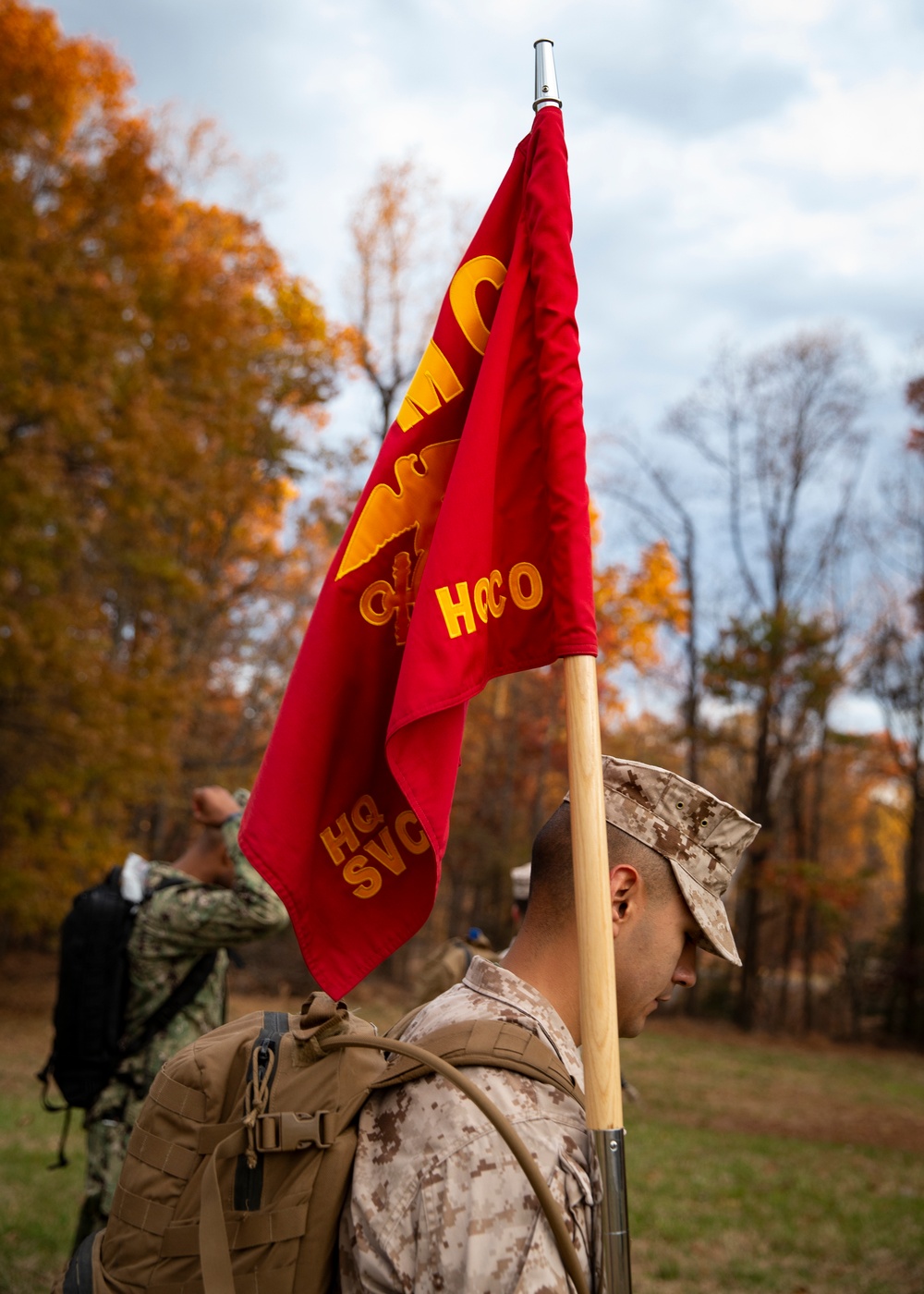 HEADQUARTERS AND SERVICE BATTALION HIKE