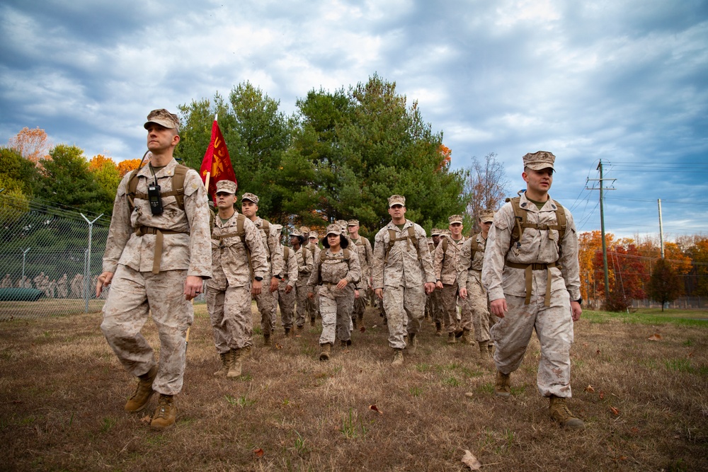 HEADQUARTERS AND SERVICE BATTALION HIKE