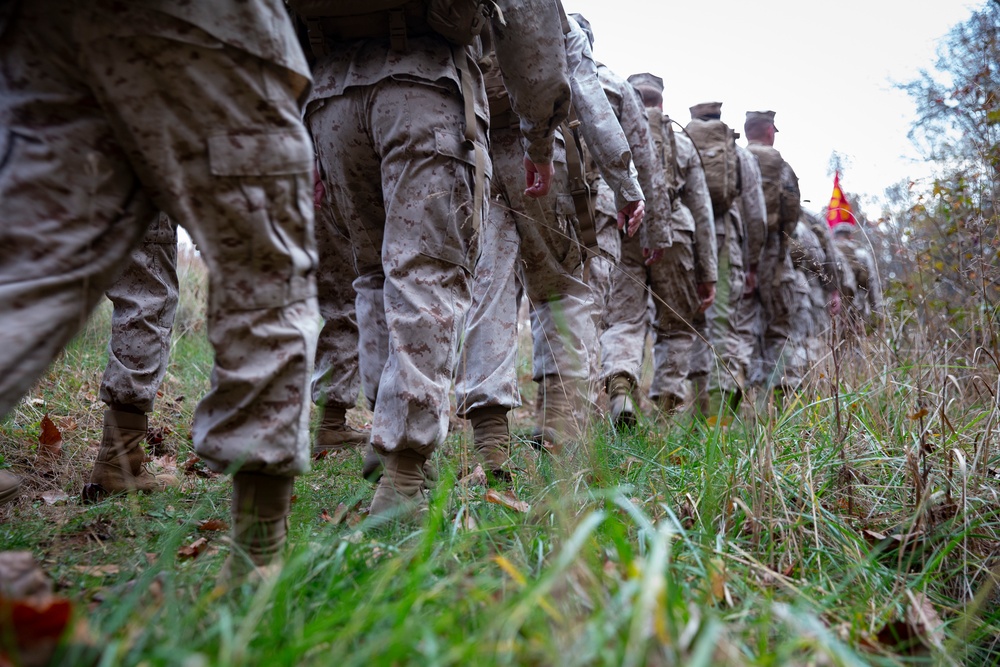 HEADQUARTERS AND SERVICE BATTALION HIKE