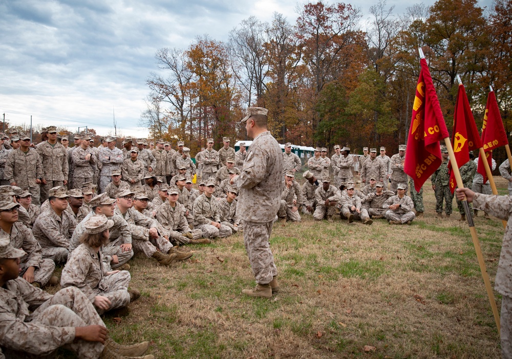 HEADQUARTERS AND SERVICE BATTALION HIKE