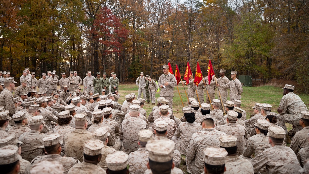 HEADQUARTERS AND SERVICE BATTALION HIKE