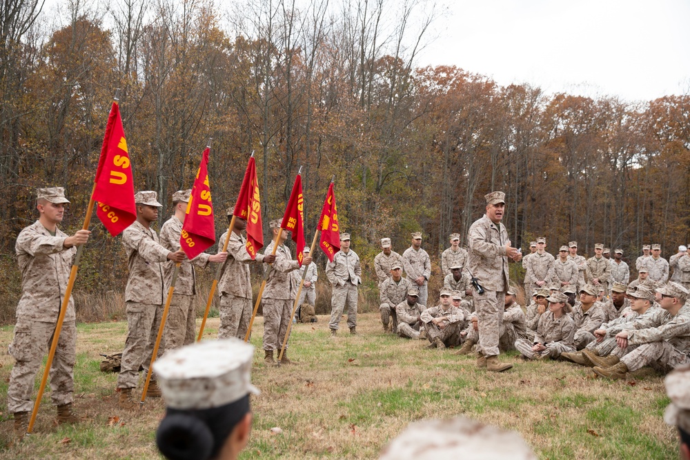 HEADQUARTERS AND SERVICE BATTALION HIKE