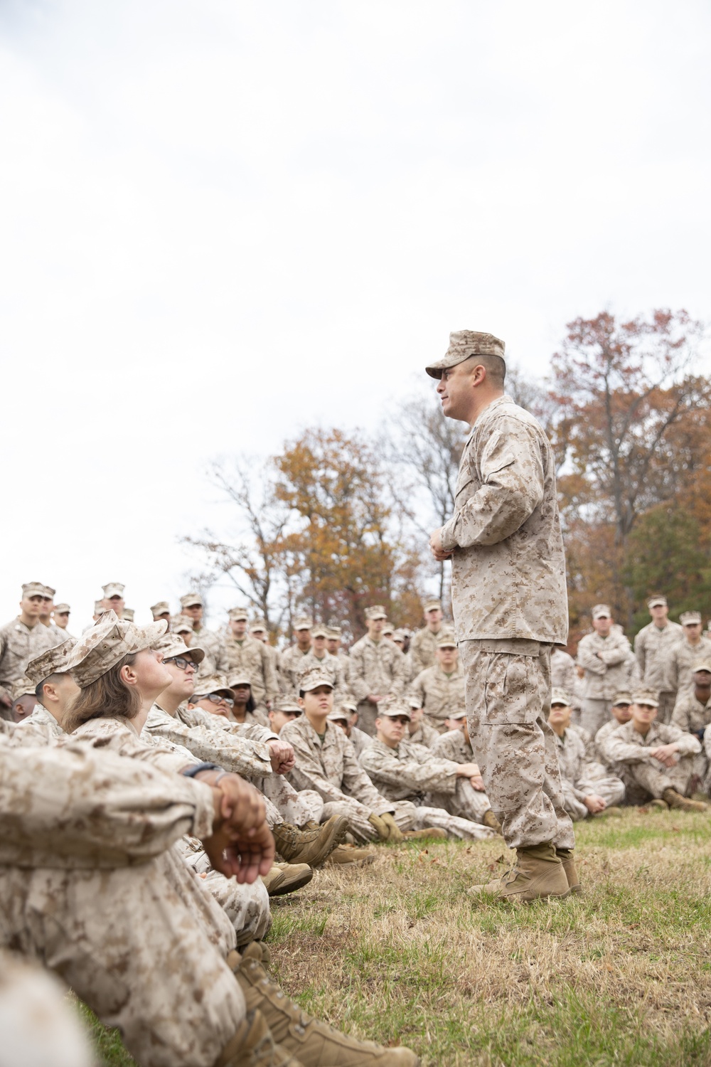 HEADQUARTERS AND SERVICE BATTALION HIKE