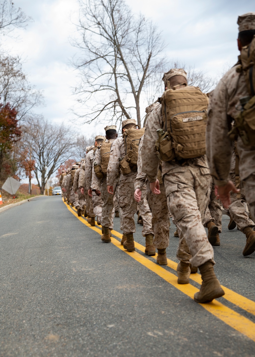 HEADQUARTERS AND SERVICE BATTALION HIKE