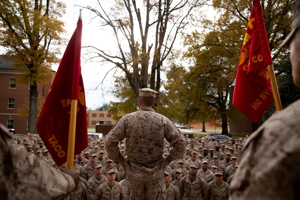 HEADQUARTERS AND SERVICE BATTALION HIKE