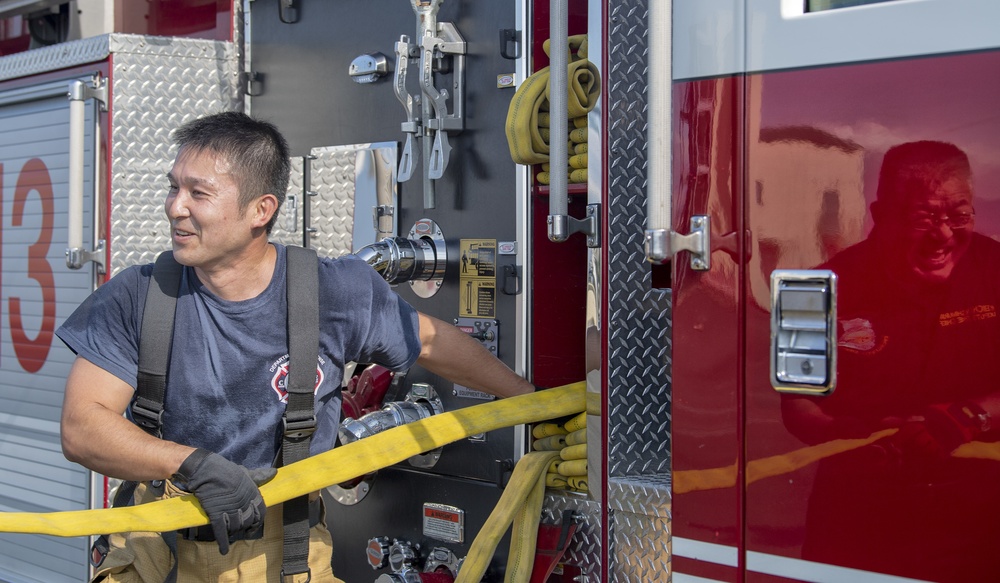 Yokota Firefighters participate in bilateral fire training exercise