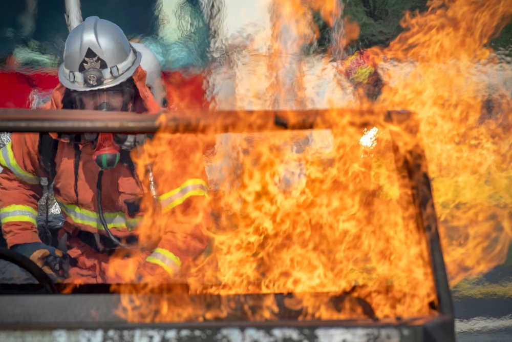 Yokota Firefighters participate in bilateral fire training exercise