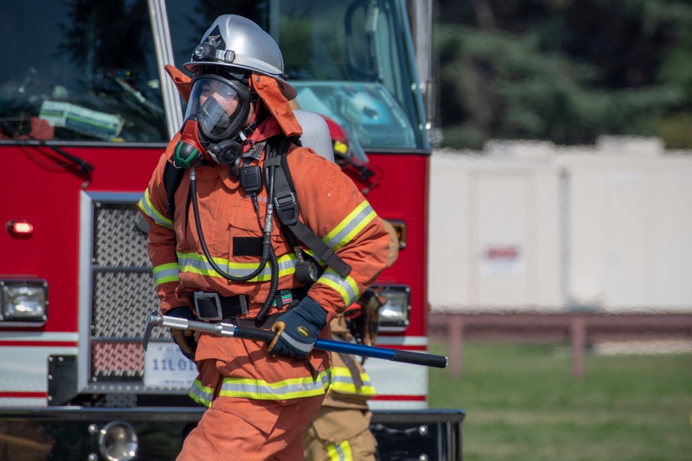 Yokota Firefighters participate in bilateral fire training exercise