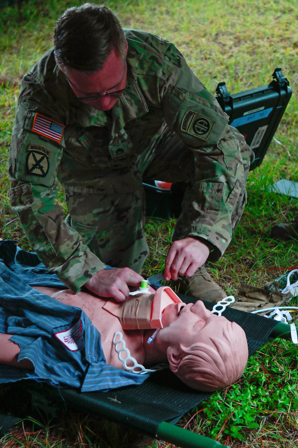82nd  Combat Aviation Brigade harnesses cost effective innovative medical training