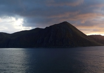 Coast Guard Cutter Healy crew moor in Dutch Harbor following conduct Arctic operations