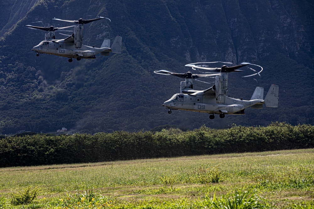 VMM-268 and CAC Fly Over MCTAB