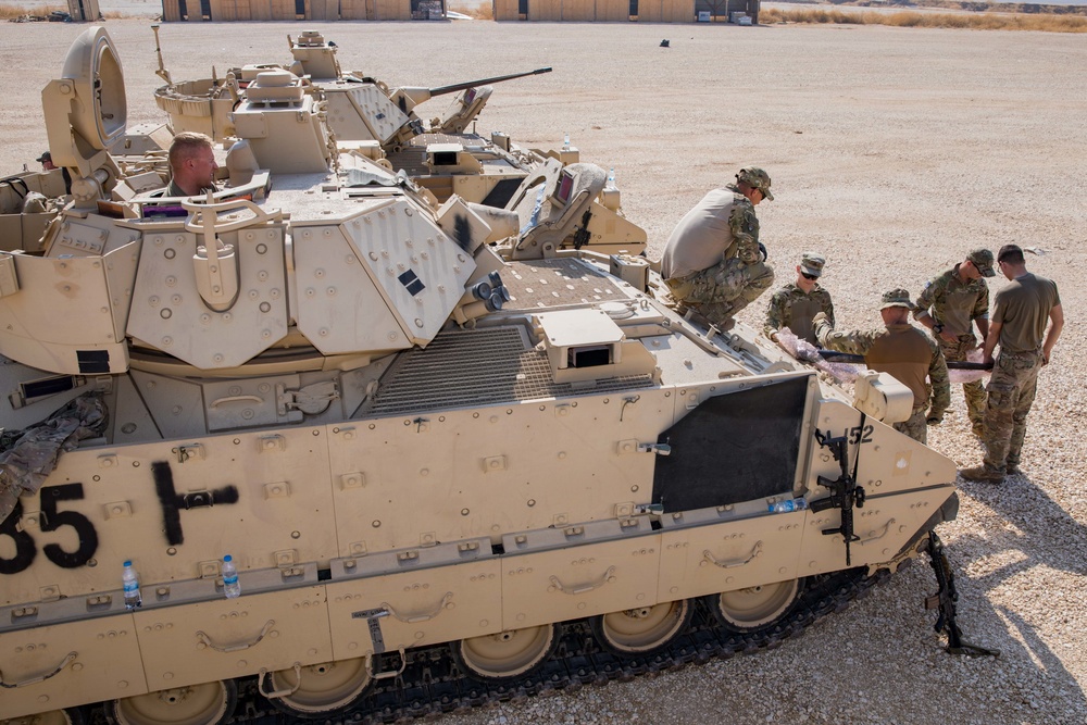 Bradleys Prepare for Missions in Syria