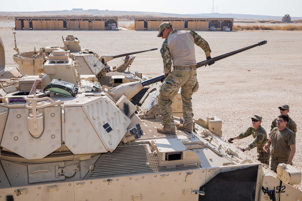Bradleys Prepare for Missions in Syria