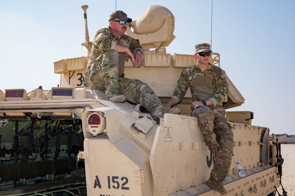 Bradleys Prepare for Missions in Syria