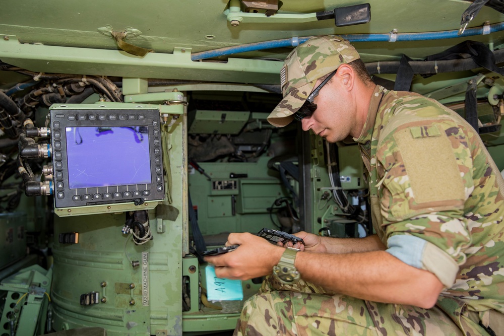Bradleys Prepare for Missions in Syria